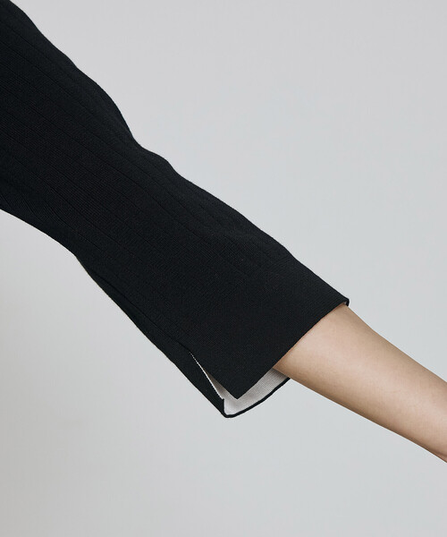 COMME CA（コムサ）の「ポロ襟 ニットドレス（ニット/セーター・レディース・ネイビー/ブラック・9号）」の14枚目の写真