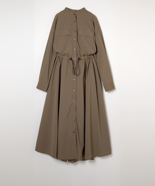 ever closet(エバークローゼット)の「レディス 撥水 シャツワンピース(シャツワンピース・レディース・ブラック/カーキ・FREE)」の8枚目の写真