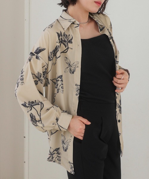 Bou Jeloud(ブージュルード)の「アソート柄ブラウス(シャツ/ブラウス・レディース・ベージュ/ブルー/ブラック・FREE)」の10枚目の写真