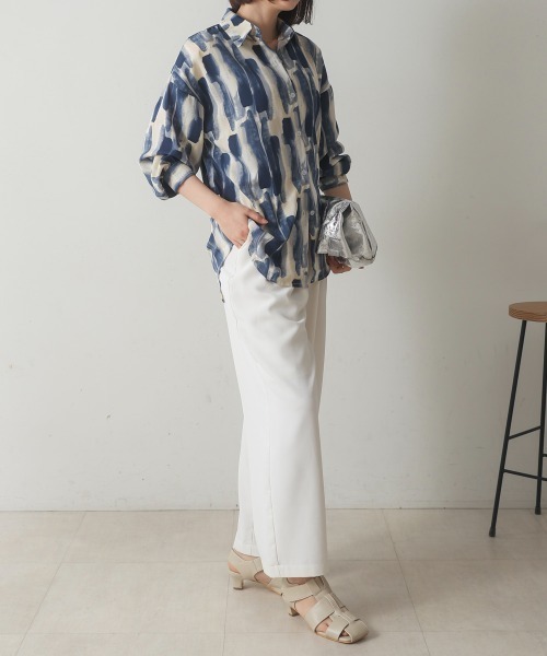 Bou Jeloud(ブージュルード)の「アソート柄ブラウス(シャツ/ブラウス・レディース・ベージュ/ブルー/ブラック・FREE)」の22枚目の写真