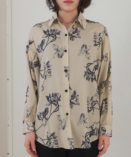 Bou Jeloud(ブージュルード)の「アソート柄ブラウス(シャツ/ブラウス・レディース・ベージュ/ブルー/ブラック・FREE)」の14枚目の写真