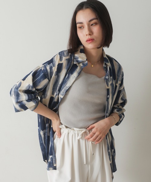 Bou Jeloud(ブージュルード)の「アソート柄ブラウス(シャツ/ブラウス・レディース・ベージュ/ブルー/ブラック・FREE)」の17枚目の写真