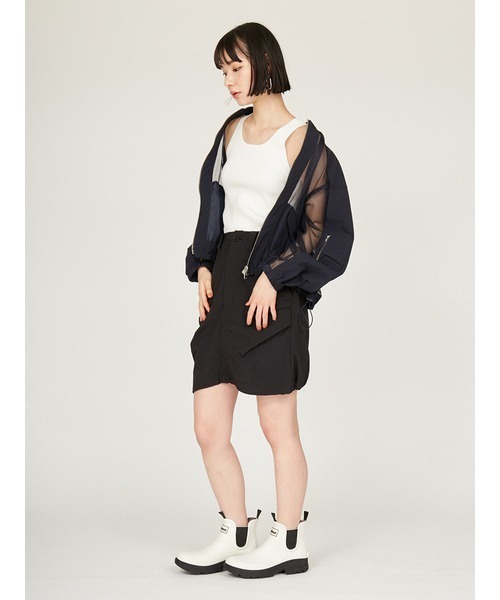 emmi（エミ）の「リブニットタンクトップ（タンクトップ・レディース・ミント/キャメル/ダークブラウン/オフホワイト・FREE）」の8枚目の写真