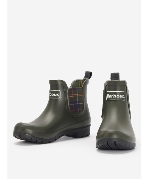 Barbour(バブアー)の「Kingham サイドゴア レインブーツ(レディース)(レインシューズ・レディース・オリーブ/ネイビー/ブラック・6/4/5/3)」の2枚目の写真