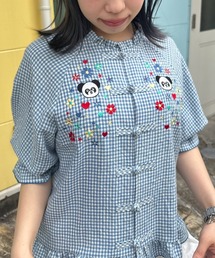 FLOWER PEPE CHINA ブラウス