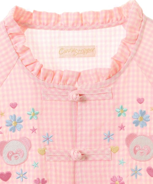 Candy Stripper(キャンディストリッパー)の「FLOWER PEPE CHINA ブラウス(シャツ/ブラウス・レディース・ピンク/ブルー/ブラック・FREE)」の22枚目の写真