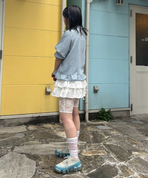 Candy Stripper(キャンディストリッパー)の「FLOWER PEPE CHINA ブラウス(シャツ/ブラウス・レディース・ピンク/ブルー/ブラック・FREE)」の10枚目の写真