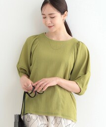 DRESKIP | 【洗える/S-LL/UV】 配色ステッチがアクセント 大人のデザイントップス(Tシャツ/カットソー)