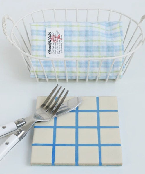 IRADOWL(アイラドール)の「【アイラドール room】カラータイルコースター(ランチョンマット/テーブルウェア・レディース・オレンジ/イエロー/グリーン/ブルー・FREE)」の1枚目の写真