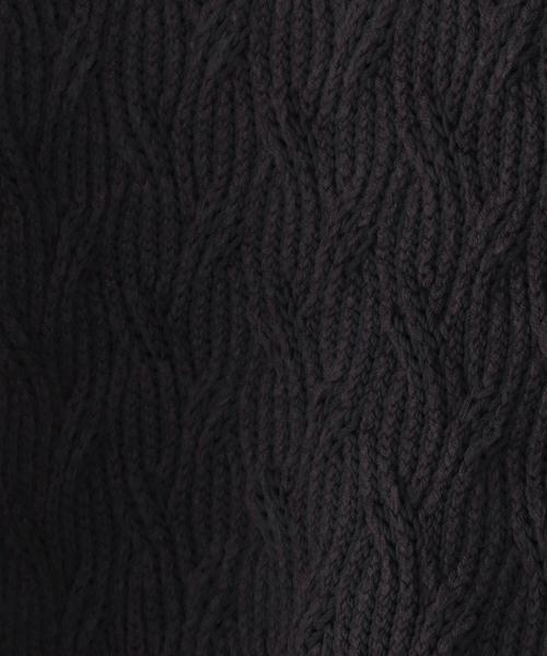 Steven Alan（スティーブンアラン）の「＜Steven Alan＞ W/P COMB CABLE TTL/ﾆｯﾄ◆（ニット/セーター・メンズ・ダークグレー/ベージュ・MEDIUM/SMALL/LARGE/X-LARGE）」の6枚目の写真