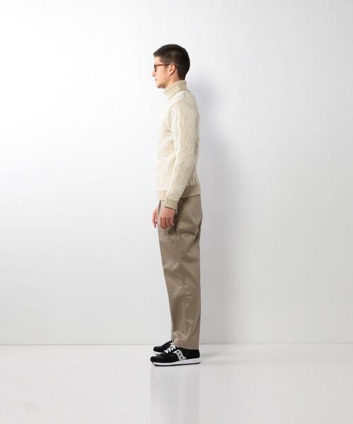 Steven Alan（スティーブンアラン）の「＜Steven Alan＞ W/P COMB CABLE TTL/ﾆｯﾄ◆（ニット/セーター・メンズ・ダークグレー/ベージュ・MEDIUM/SMALL/LARGE/X-LARGE）」の8枚目の写真