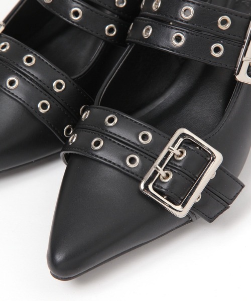 3.3 Field Trip （3.3フィールドトリップ）の「3.3 Field Trip／ベルトデザインミュール（サンダル・レディース・ブラック/アイボリー・LARGE/MEDIUM）」の7枚目の写真