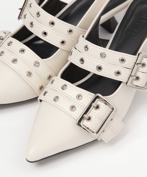 3.3 Field Trip （3.3フィールドトリップ）の「3.3 Field Trip／ベルトデザインミュール（サンダル・レディース・ブラック/アイボリー・LARGE/MEDIUM）」の10枚目の写真