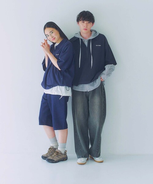 FREAK'S STORE(フリークスストア)の「限定展開 YOU YOUR/ユーユアー バルーンシルエット デニムショーツ/ジョーツ(デニムパンツ・メンズ・ブラック/ネイビー・MEDIUM/SMALL/LARGE)」の15枚目の写真