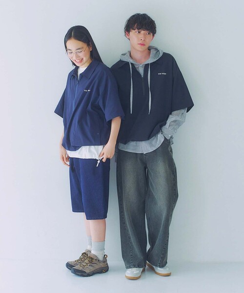 FREAK'S STORE(フリークスストア)の「限定展開 YOU YOUR/ユーユアー バルーンシルエット デニムショーツ/ジョーツ(デニムパンツ・メンズ・ブラック/ネイビー・MEDIUM/SMALL/LARGE)」の8枚目の写真