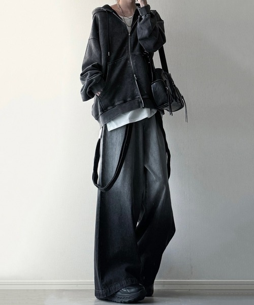 DEVICE(デバイス)の「シルバーマルチファスナーデザイン トート ショルダーバッグ(ボストンバッグ・メンズ・ブラック・FREE)」の5枚目の写真