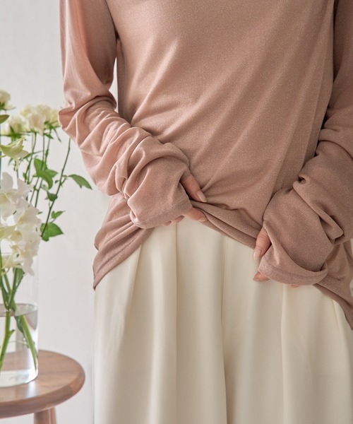 long sleeve sheer inner / ロングスリーブシアーインナー（T