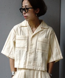 RUMBLE RED（ランブルレッド）の「Schott×RUMBLE RED（ショット×ランブルレッド）オリジナル刺繍半袖開襟シャツ（シャツ/ブラウス）」