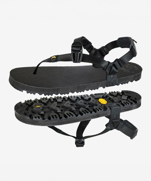 ムラサキスポーツ(ムラサキスポーツ)の「LUNA SANDALS/ルナサンダル メンズ レディース 走れるサンダル トレイル ラン OSO WINGED EDITION(サンダル・メンズ・ブラック・25.5cm/26.5cm/27.0cm/25.0cm/26.0cm)」の1枚目の写真