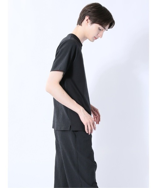 m.f.editorial(エムエフエディトリアル)の「【ストレッチ】m.f.エディトリアル メンズ circle motion Air クルー 半袖 Tシャツ(セットアップ可能)(Tシャツ/カットソー・メンズ・ネイビー/ブラック・MEDIUM/X-LARGE/LARGE)」の12枚目の写真