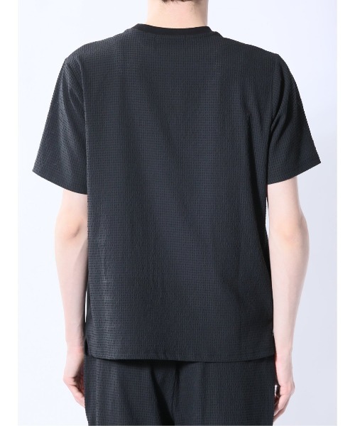 m.f.editorial(エムエフエディトリアル)の「【ストレッチ】m.f.エディトリアル メンズ circle motion Air クルー 半袖 Tシャツ(セットアップ可能)(Tシャツ/カットソー・メンズ・ネイビー/ブラック・MEDIUM/X-LARGE/LARGE)」の16枚目の写真
