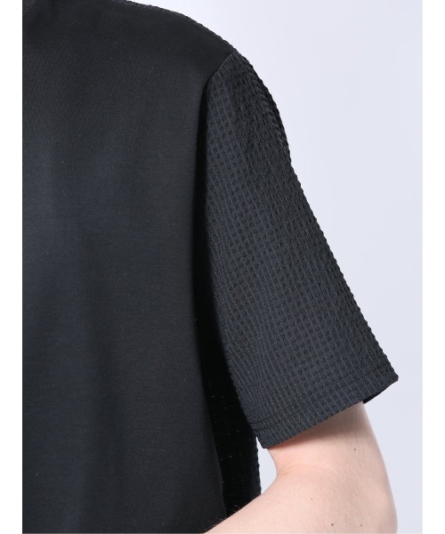 m.f.editorial(エムエフエディトリアル)の「【ストレッチ】m.f.エディトリアル メンズ circle motion Air クルー 半袖 Tシャツ(セットアップ可能)(Tシャツ/カットソー・メンズ・ネイビー/ブラック・MEDIUM/X-LARGE/LARGE)」の18枚目の写真