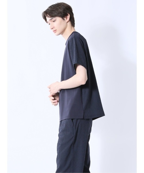 m.f.editorial(エムエフエディトリアル)の「【ストレッチ】m.f.エディトリアル メンズ circle motion Air クルー 半袖 Tシャツ(セットアップ可能)(Tシャツ/カットソー・メンズ・ネイビー/ブラック・MEDIUM/X-LARGE/LARGE)」の20枚目の写真
