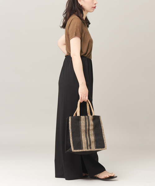 BASERANGE（ベースレンジ）の「【BASERANGE/ベースレンジ】TEE SHIRT：Tシャツ（Tシャツ/カットソー・レディース・アイボリー/ブラウン系その他/ブラウン/ピンク・SMALL）」の11枚目の写真