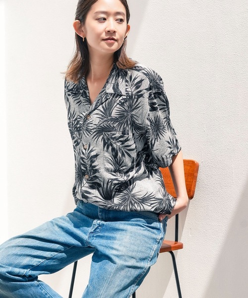 Blue Standard （ブルースタンダード）の「【Blue Standard:ブルースタンダード】レーヨン100％ 総柄プリントシャツ アロハ 接触冷感（シャツ/ブラウス・メンズ・その他3/その他2/その他/その他6/その他1/その他10/その他8/その他9/その他7/その他4/その他5・XX-LARGE/MEDIUM/LARGE/X-LARGE）」の8枚目の写真