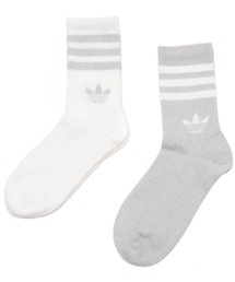 adidas(AfB_X)adidas 3 STRIPES GLITTER CREW SOCKS 2 PAIRS / AfB_X 3 XgCv Ob^[ N[\bNX 2 yA[(\bNX/C)