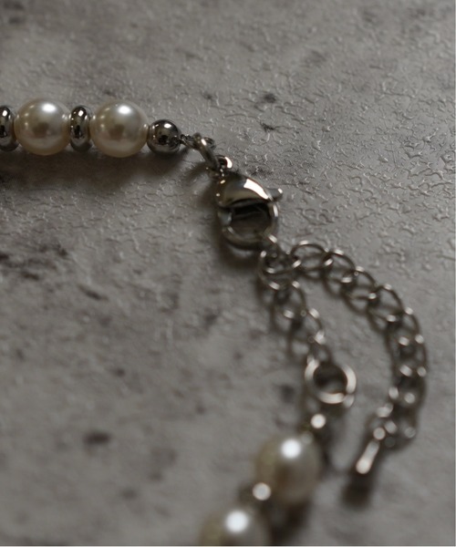 SPINNS（スピンズ）の「ビーズブレスレット（ブレスレット・メンズ・シルバー系その他/ブラック×シルバー・ONESIZE）」の8枚目の写真