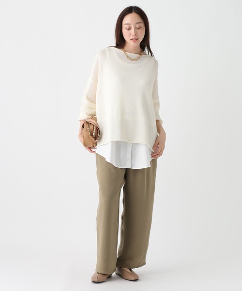 Elura(エルーラ)の「≪イージーケア≫サラサラサマーギャザーパンツ<低身長サイズあり>/451127(その他パンツ・レディース・オフホワイト/ブラック/グリーン系その他/ブラウン/ライトピンク/ライトカーキ/ライトベージュ・MEDIUM/LARGE/FREE(S)/SMALL)」の13枚目の写真