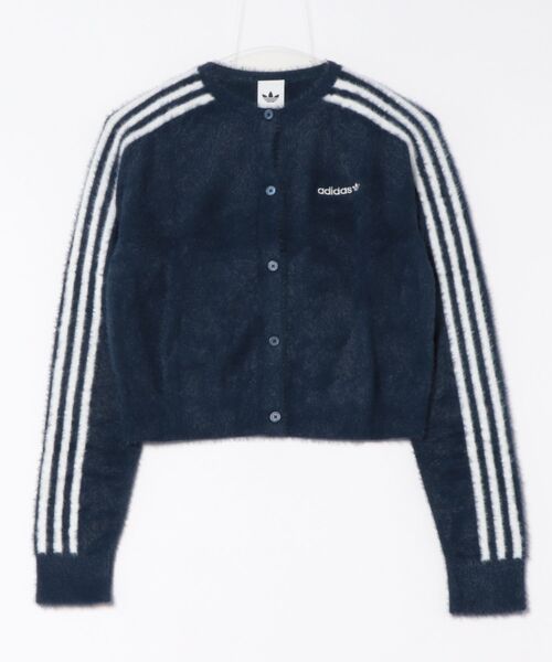 adidas（アディダス）の「フラッフィー ニットカーディガン / シャギー