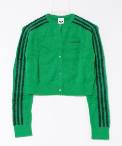 adidas（アディダス）の「【adidas】FLUFFY CARDIGAN（カーディガン/ボレロ・レディース・グリーン/ピンク/インディゴブルー・L/M）」の2枚目の写真