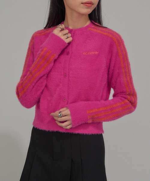 adidas】FLUFFY CARDIGAN（カーディガン/ボレロ）｜adidas（アディダス