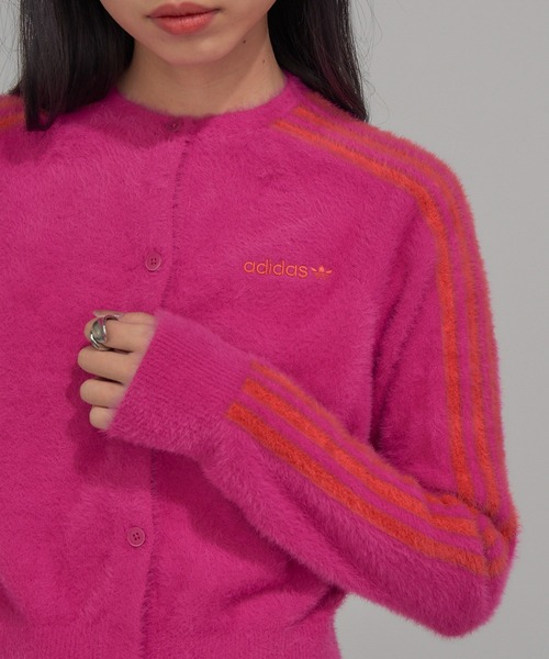 adidas（アディダス）の「【adidas】FLUFFY CARDIGAN（カーディガン/ボレロ・レディース・グリーン/ピンク/インディゴブルー・L/M）」の9枚目の写真