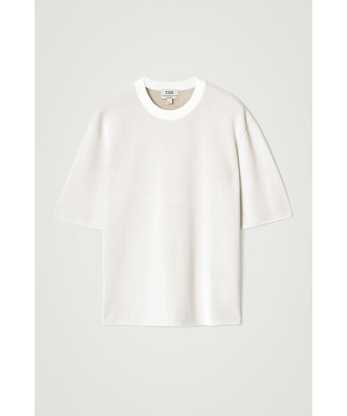 オーバーサイズダブルフェイスニットTシャツ（Tシャツ