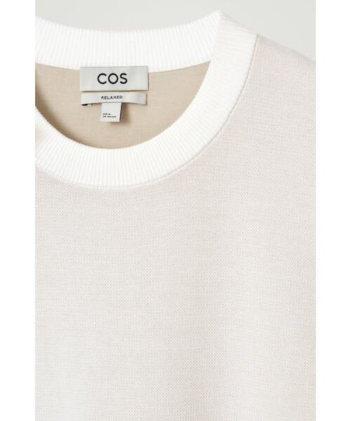 “COS MEN” ダブルフェイスニットTシャツ COS MEN” ダブルフェイスニットTシャツ (COS/トップスその他