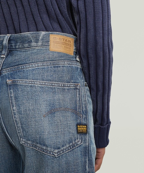 G-STAR（ジースター）の「Contor 3D Wide Jeans/立体裁断ワイドルーズジーンズ/L28（デニムパンツ・レディース・インディゴブルー・26inch/25inch/24inch/27inch）」の5枚目の写真