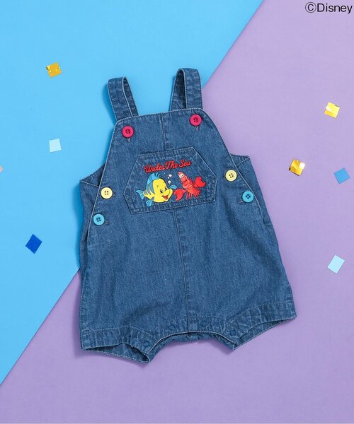 Disney(ディズニー)の「【ディズニーキャラクター】セバスチャン&フランダー/サロペット(その他ベビーウェア・キッズ・インディゴブルー・70/80)」の1枚目の写真
