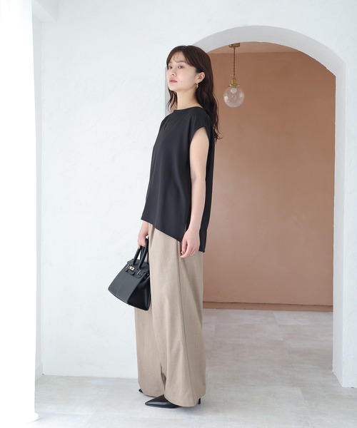 fifth(フィフス)の「【SETUP対応】キーネックフレンチスリーブブラウス(シャツ/ブラウス・レディース・ブルー/ブラック/ベージュ・M)」の22枚目の写真