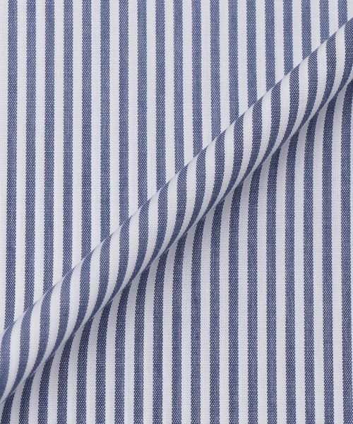TOKYO SHIRTS(トウキョウシャツ)の「【吸水速乾】 形態安定ノンアイロン ボタンダウン 半袖ビジネスワイシャツ(ビジネスシャツ・メンズ・ネイビー・首回り39cm/首回り41cm/首回り42cm/首回り43cm/首回り37cm)」の5枚目の写真