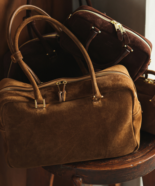 Manuel MILANO/マニュエルミラノ SUEDE BOSTON スエードボストンバッグ