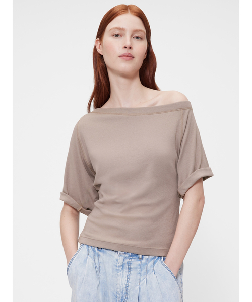 ◇GapStudio モダン オフショルダートップス（Tシャツ