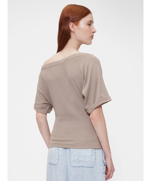 tシャツ GapStudio モダン オフショルダートップス レディース tシャツ GapStudio モダン オフショルダートップス レディース