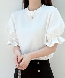 夏服Tシャツ パフスリーブトップス レディース
