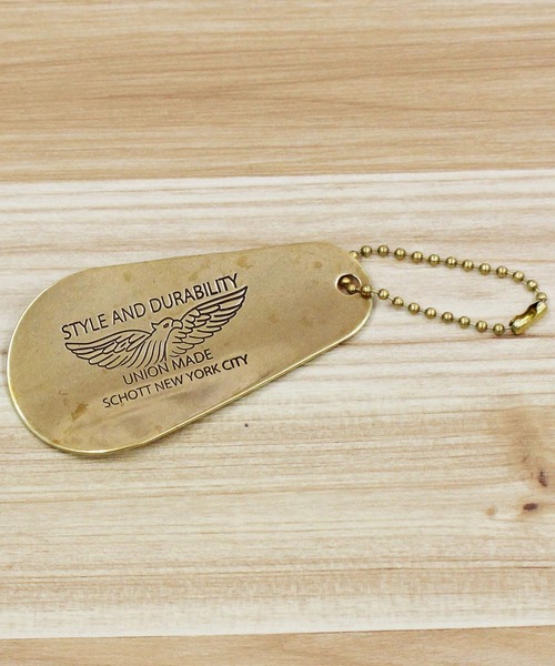 schott（ショット）の「BRASS SHOEHORN（キーホルダー・メンズ・ゴールド・FREE）」の3枚目の写真