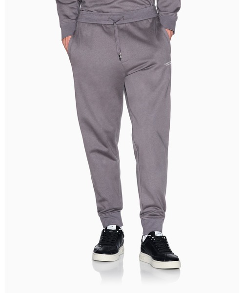 ARMANI EXCHANGE（アルマーニエクスチェンジ）の「【A|X アルマーニ エクスチェンジ】AXロゴ スウェットジョガーパンツ（スウェットパンツ・メンズ・ブラック/チャコールグレー×ブラック・X-LARGE/LARGE/MEDIUM/X-SMALL/SMALL）」の2枚目の写真