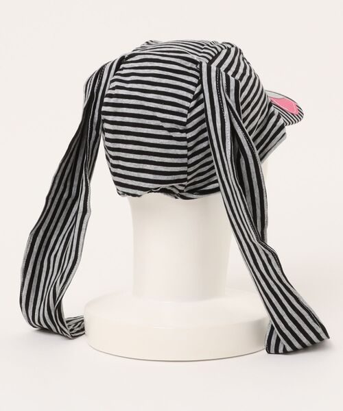 UP START（アップスタート）の「【LAMPOON】うさ耳ボーダーキャップ（キャップ・レディース・ブラック・FREE）」の9枚目の写真