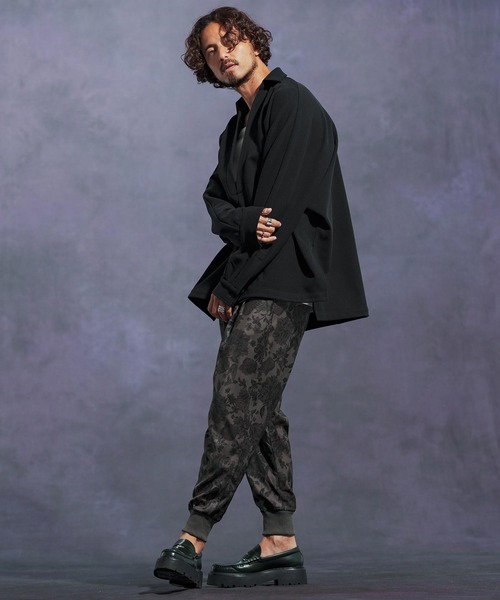 Jih Nunc（ジーヌンク）の「ms6172-ディープスキッパー起毛プルオーバーシャツ（シャツ/ブラウス・メンズ・グレー/ライトベージュ/ブラック・L/M/S）」の9枚目の写真